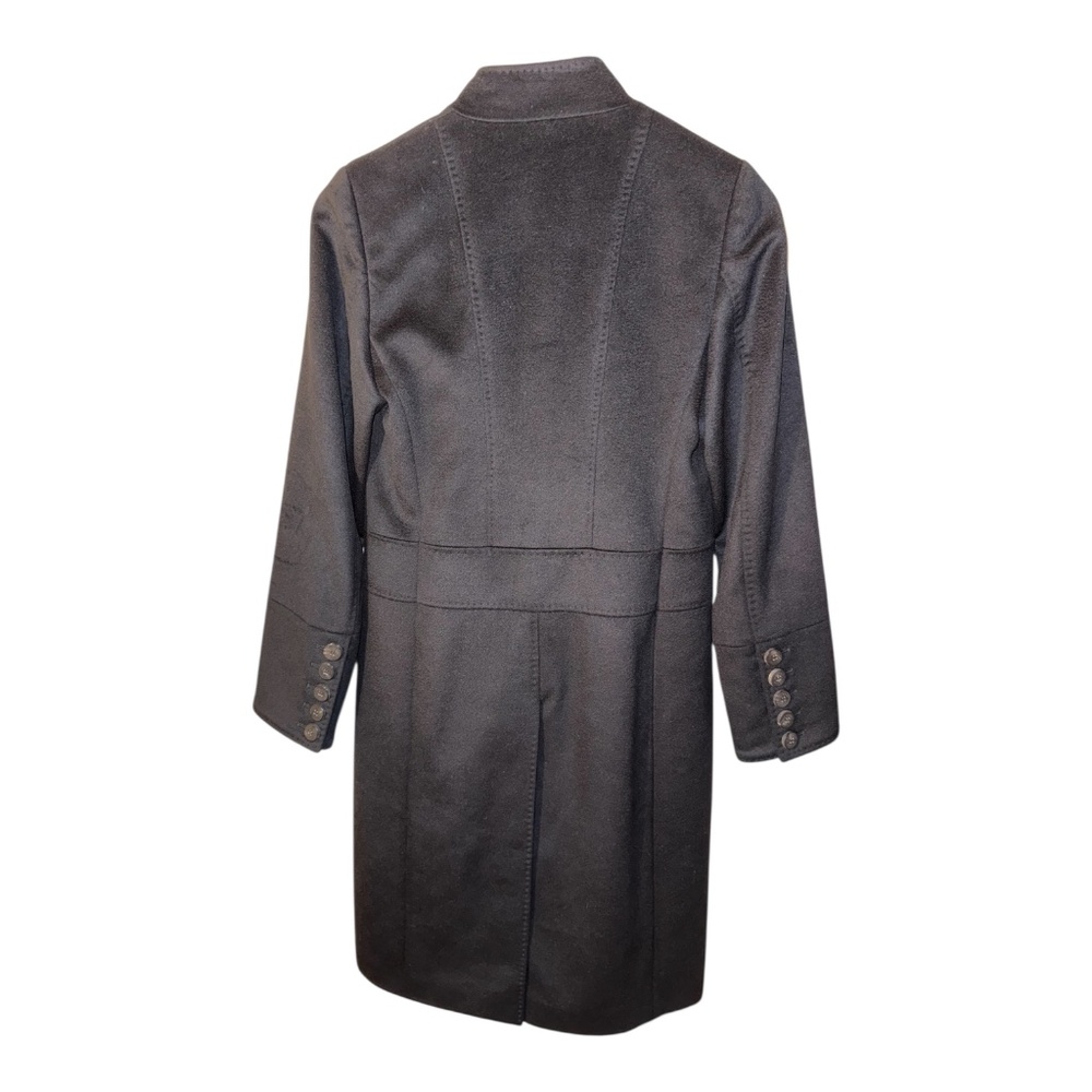 Burberry Black Wool Cashmere Long Coat 4 - Picture 3 of 12